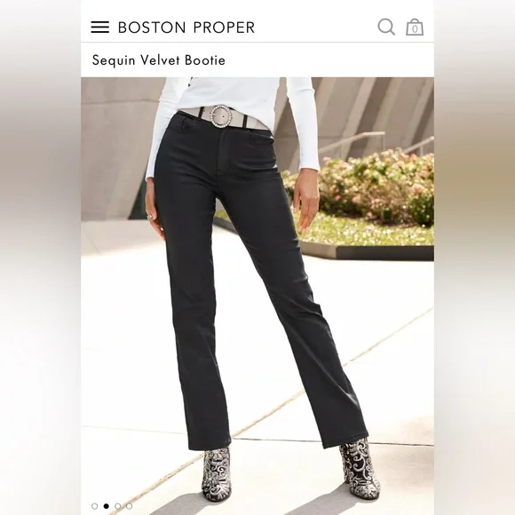 Elegant Velvet Black and Silver/Gold Embroidered Ankle Boots - Picture 3 of 7